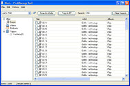 iBack - iPod Backup Tool screenshot